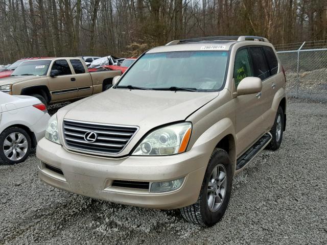 JTJBT20XX80160890 - 2008 LEXUS GX 470 GOLD photo 2