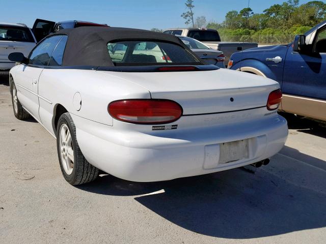 3C3EL55H5TT301030 - 1996 CHRYSLER SEBRING JX WHITE photo 3