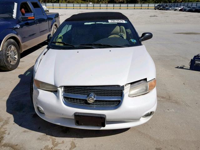 3C3EL55H5TT301030 - 1996 CHRYSLER SEBRING JX WHITE photo 9