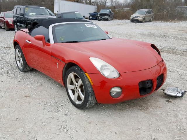 1G2MB35B28Y104675 - 2008 PONTIAC SOLSTICE RED photo 1