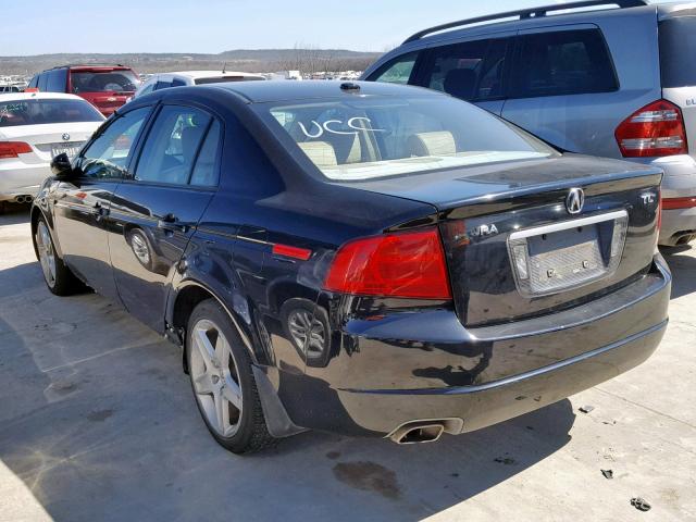 19UUA66276A038257 - 2006 ACURA 3.2TL BLACK photo 3