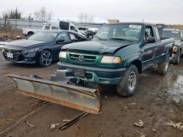 4F4ZR17U91TM06720 - 2001 MAZDA B3000 CAB GREEN photo 2