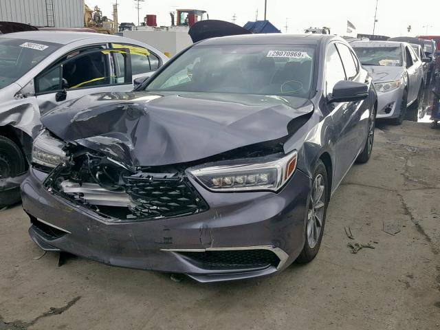 19UUB1F34JA011082 - 2018 ACURA TLX GRAY photo 2