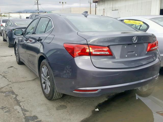 19UUB1F34JA011082 - 2018 ACURA TLX GRAY photo 3