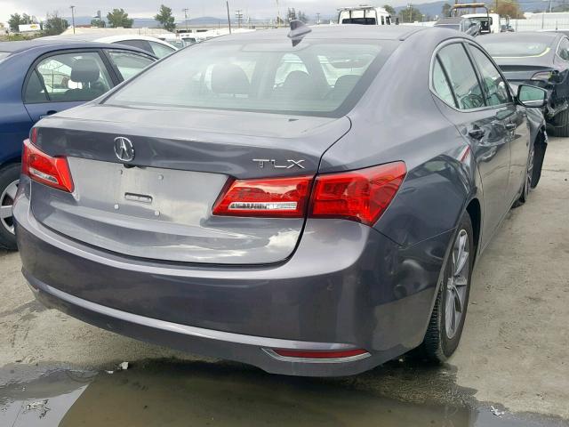 19UUB1F34JA011082 - 2018 ACURA TLX GRAY photo 4