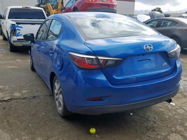 3MYDLBZV3GY103224 - 2016 TOYOTA SCION IA BLUE photo 3