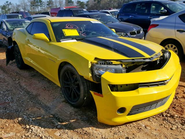 2G1FA1E33E9154286 - 2014 CHEVROLET CAMARO LS YELLOW photo 1