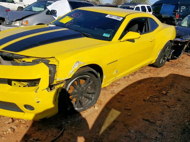 2G1FA1E33E9154286 - 2014 CHEVROLET CAMARO LS YELLOW photo 9