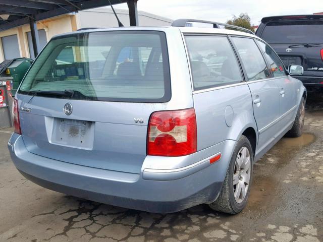 WVWWH63B01E258705 - 2001 VOLKSWAGEN PASSAT GLX 蓝色 照片 4