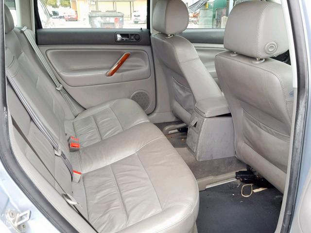 WVWWH63B01E258705 - 2001 VOLKSWAGEN PASSAT GLX 蓝色 照片 6