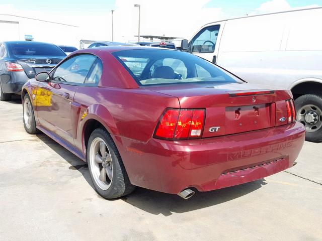 1FAFP42X84F156268 - 2004 FORD MUSTANG GT RED photo 3