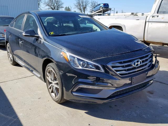 5NPE34AB6HH580308 - 2017 HYUNDAI SONATA SPO BLACK photo 1