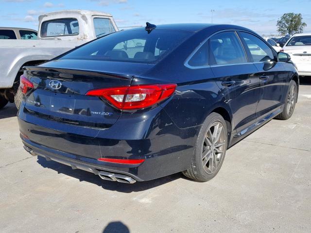 5NPE34AB6HH580308 - 2017 HYUNDAI SONATA SPO BLACK photo 4