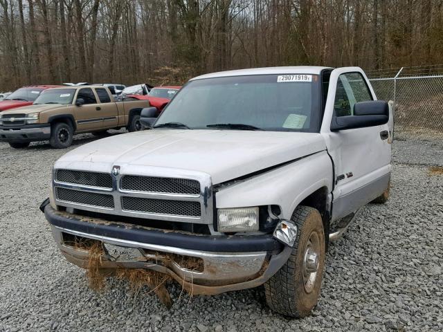 3B7KC26ZX1M511411 - 2001 DODGE RAM 2500 WHITE photo 2