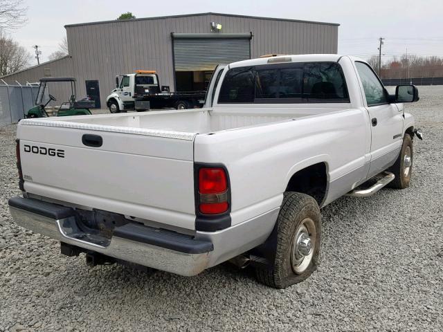 3B7KC26ZX1M511411 - 2001 DODGE RAM 2500 WHITE photo 4