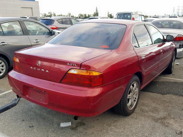 19UUA56621A032386 - 2001 ACURA 3.2TL BURGUNDY photo 4