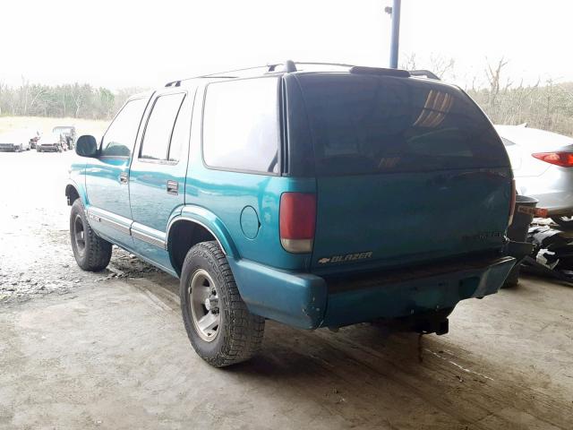 1GNCS13W0T2179850 - 1996 CHEVROLET BLAZER GREEN photo 3