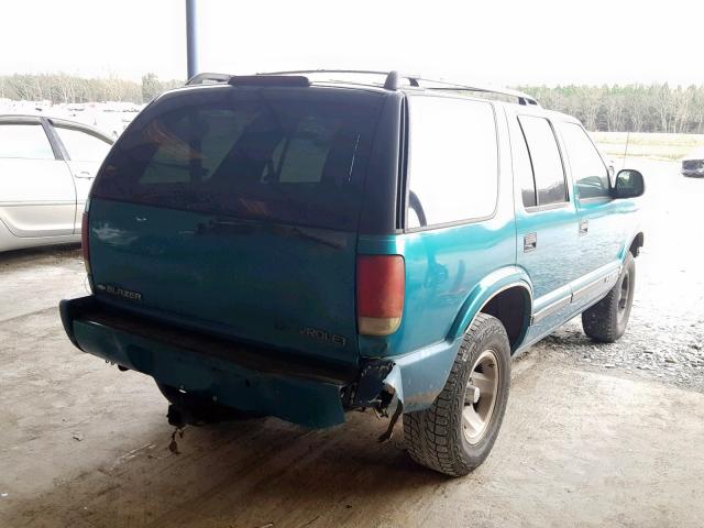 1GNCS13W0T2179850 - 1996 CHEVROLET BLAZER GREEN photo 4