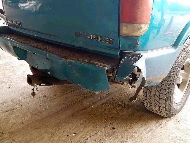 1GNCS13W0T2179850 - 1996 CHEVROLET BLAZER GREEN photo 9