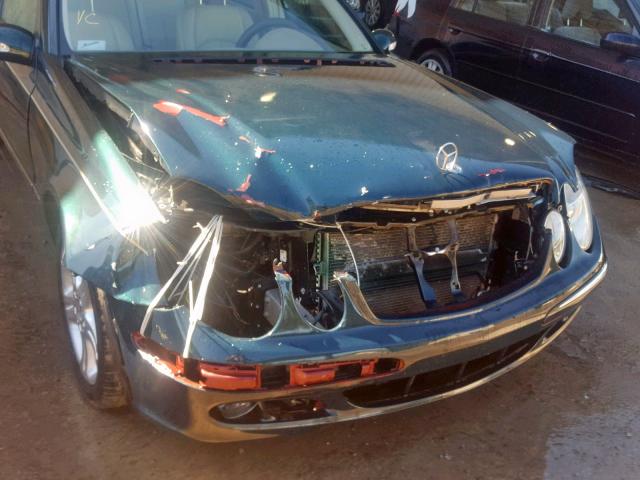 WDBUF56J16A844272 - 2006 MERCEDES-BENZ E 350 GREEN photo 9