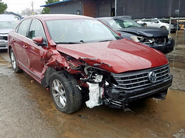 1VWAT7A32GC050644 - 2016 VOLKSWAGEN PASSAT S RED photo 1