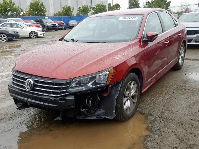 1VWAT7A32GC050644 - 2016 VOLKSWAGEN PASSAT S RED photo 2