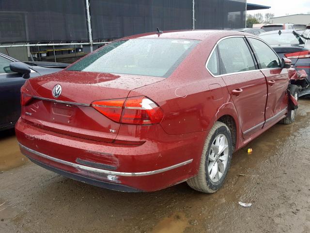 1VWAT7A32GC050644 - 2016 VOLKSWAGEN PASSAT S RED photo 4