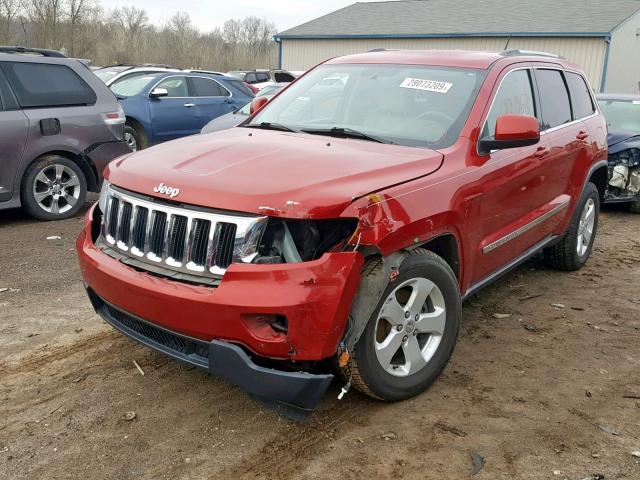 1J4RS4GT6BC573764 - 2011 JEEP GRAND CHER RED photo 2