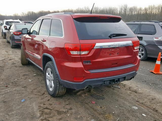 1J4RS4GT6BC573764 - 2011 JEEP GRAND CHER RED photo 3