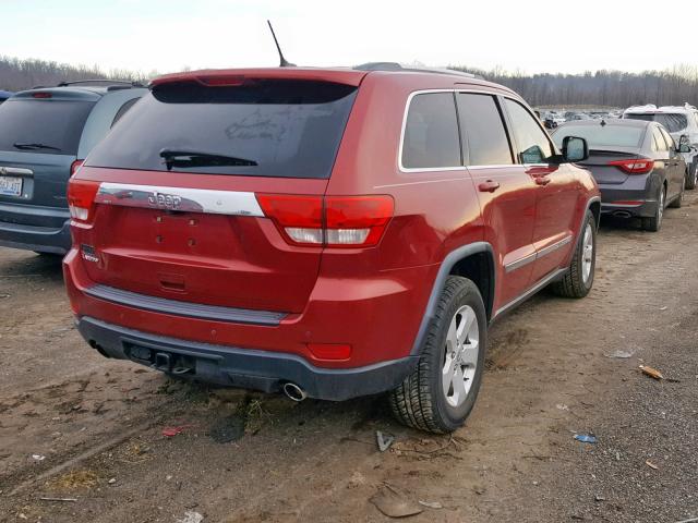 1J4RS4GT6BC573764 - 2011 JEEP GRAND CHER RED photo 4