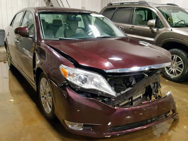 4T1BK3DB6BU384017 - 2011 TOYOTA AVALON BAS BURGUNDY photo 1