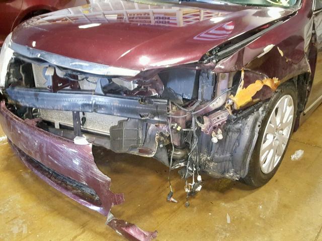 4T1BK3DB6BU384017 - 2011 TOYOTA AVALON BAS BURGUNDY photo 9