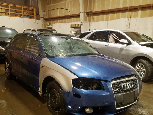 WAUKD78P76A127853 - 2006 AUDI A3 S-LINE BLUE photo 1