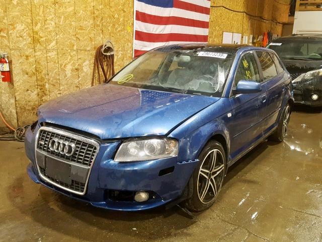 WAUKD78P76A127853 - 2006 AUDI A3 S-LINE BLUE photo 2