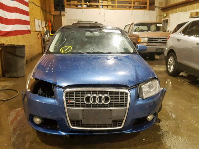 WAUKD78P76A127853 - 2006 AUDI A3 S-LINE BLUE photo 9