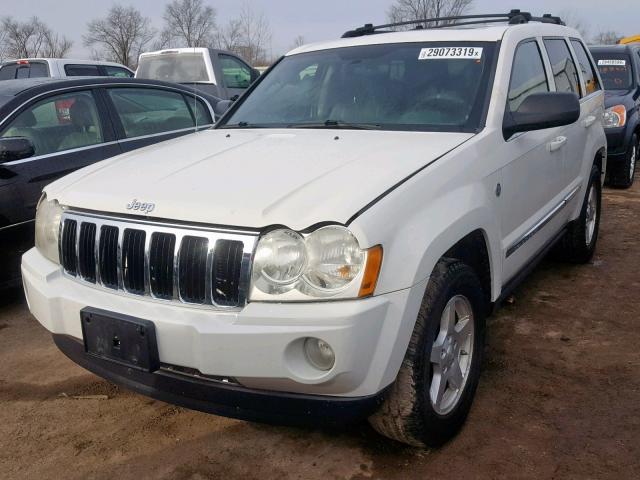 1J4HR58N85C727845 - 2005 JEEP GRAND CHER WHITE photo 2