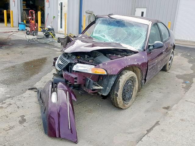 1C3EJ56H2XN554087 - 1999 CHRYSLER CIRRUS LX/ BURGUNDY photo 2