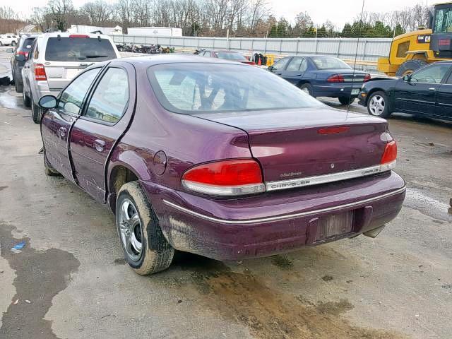 1C3EJ56H2XN554087 - 1999 CHRYSLER CIRRUS LX/ BURGUNDY photo 3