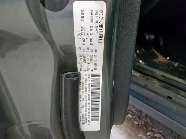 1J8HH48NX8C151515 - 2008 JEEP COMMANDER ნაცრისფერი ფოტო 10