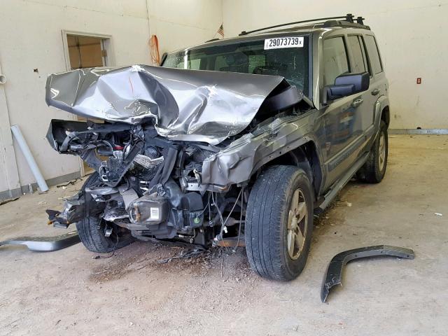 1J8HH48NX8C151515 - 2008 JEEP COMMANDER ნაცრისფერი ფოტო 2