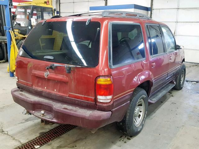 4M2ZU55P8WUJ44681 - 1998 MERCURY MOUNTAINEE RED photo 4