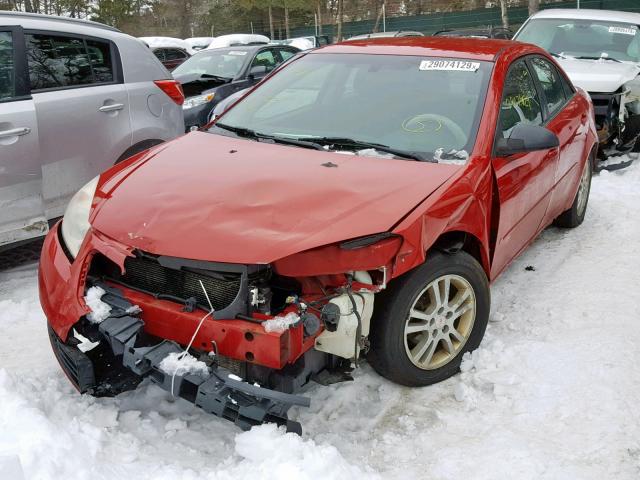 1G2ZF55B964281279 - 2006 PONTIAC G6 SE RED photo 2