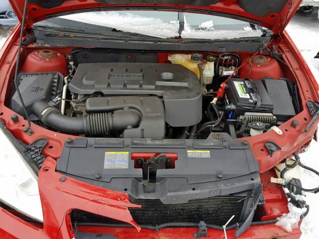 1G2ZF55B964281279 - 2006 PONTIAC G6 SE RED photo 7