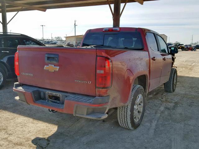 1GCGSCE31G1369452 - 2016 CHEVROLET COLORADO L RED photo 4