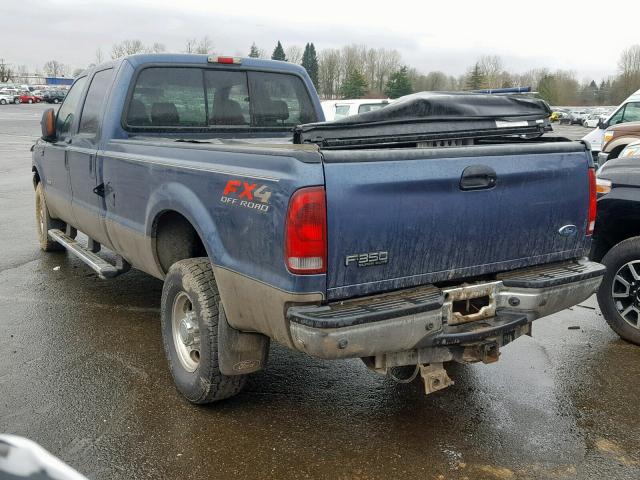 1FTSW31P74EB21637 - 2004 FORD F350 SRW S BLUE photo 3