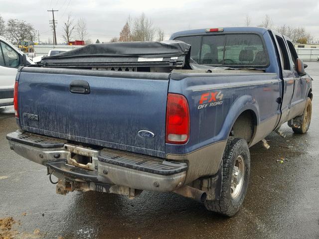 1FTSW31P74EB21637 - 2004 FORD F350 SRW S BLUE photo 4