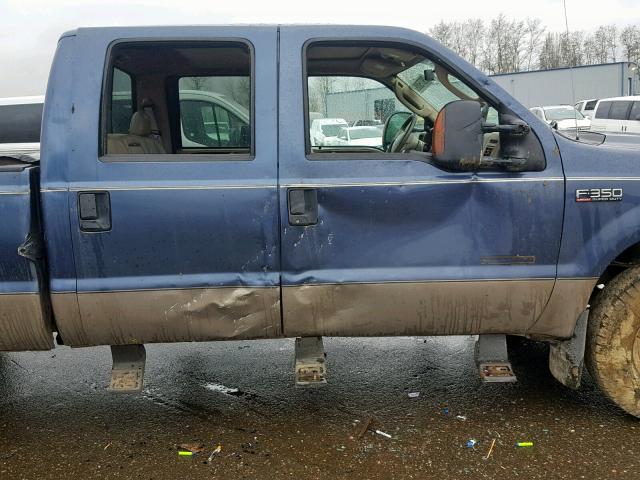 1FTSW31P74EB21637 - 2004 FORD F350 SRW S BLUE photo 9