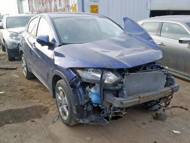 3CZRU6H56GM769313 - 2016 HONDA HR-V EX BLUE photo 1