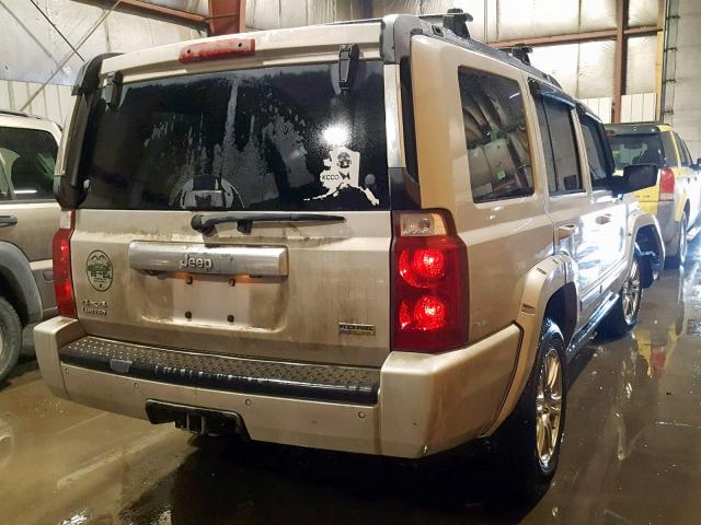 1J8HG58N88C133927 - 2008 JEEP COMMANDER GOLD photo 4