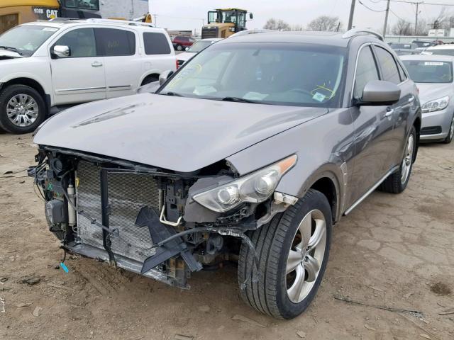 JNRAS18W39M153670 - 2009 INFINITI FX35 GRAY photo 2